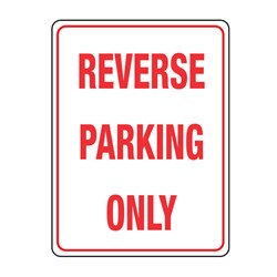 Reverse Parking Only 450x300mm Metal Traffic Sign TC454LSM