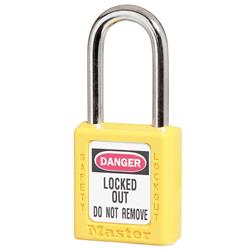 Master Lock® Yellow Zenex™ Thermoplastic Safety Padlock 410YLW
