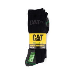 CAT® Workwear Bamboo 3-Pack Crew Sock Size 6-11