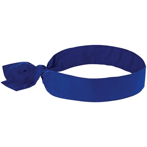 Ergodyne CHILL-ITS® 6700 Solid Blue Cooling Bandana (Tie)