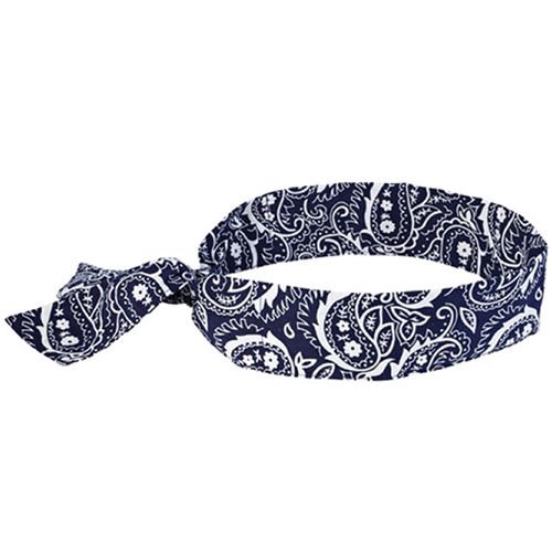 Ergodyne CHILL-ITS® 6700 Blue Western Cooling Bandana (Tie)