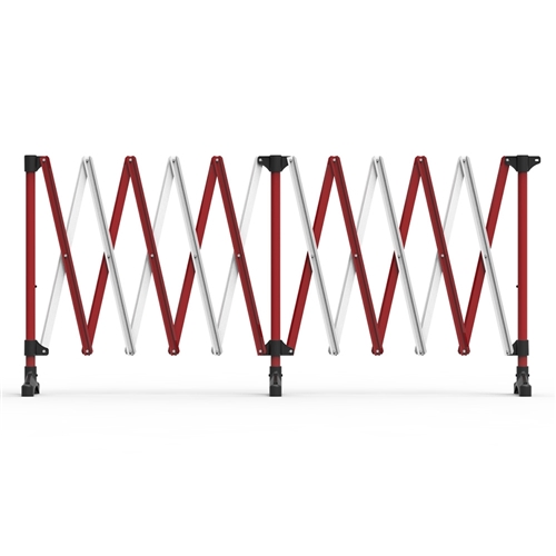 Barrier Group 6m Red/White Port-a-guard Expandable Barrier Kit BPG600RW