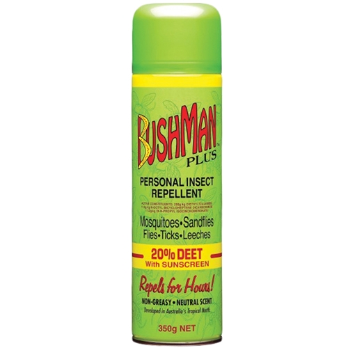 Bushman PLUS 350g Aerosol Insect Repellent w/ SPF15+
