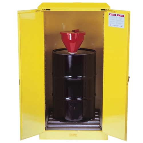 JUSTRITE Vertical 207L Flammable Liquid Drum Cabinet w/ Rollers AU25701