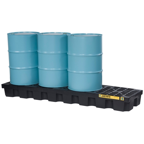 JUSTRITE EcoPolyBlend™ 4 Drum In-Line Spill Control Pallet 28631