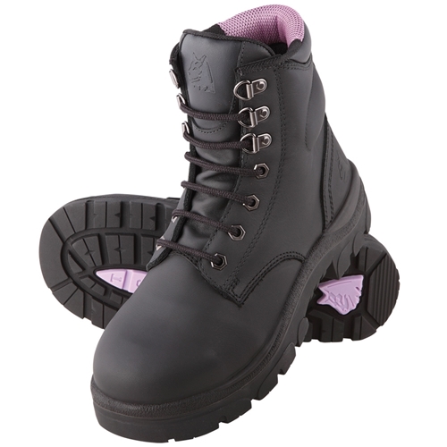 Steel Blue Argyle Steel Toe Lace Up Women's Safety Safety Boots - Boot