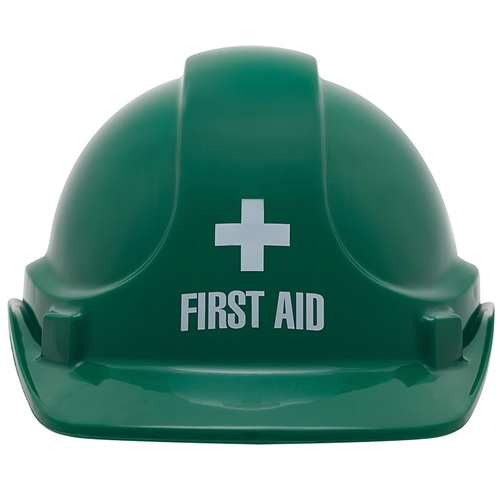 UniSafe Green First Aid Specialty Safety Helmet
