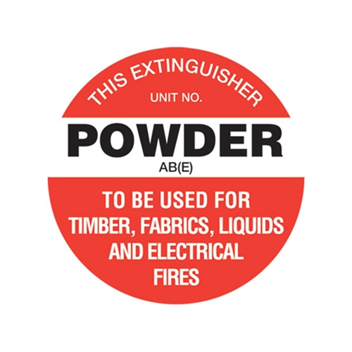 Fire Extinguisher Signs - Powder ABE Fire Extinguisher Poly Disc 
