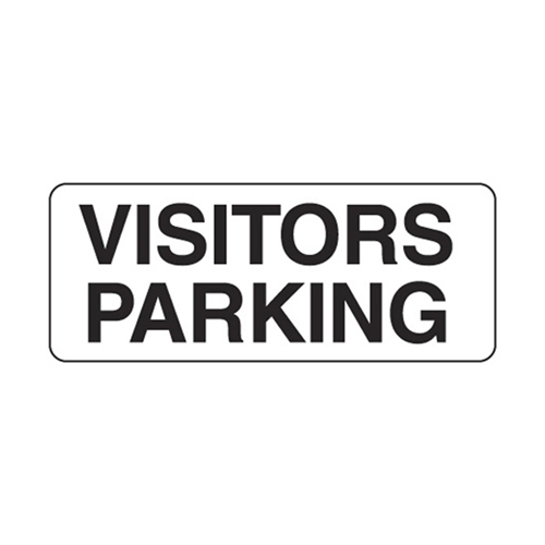 Visitor Parking Metal Traffic Sign 450x300mm