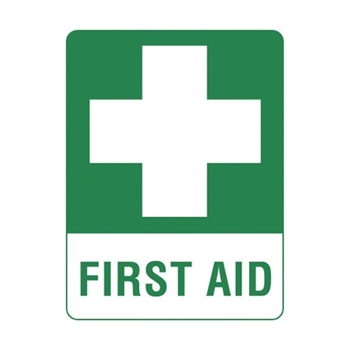 Emergency Signs - First Aid Vinyl Sticker_250 x 180mm