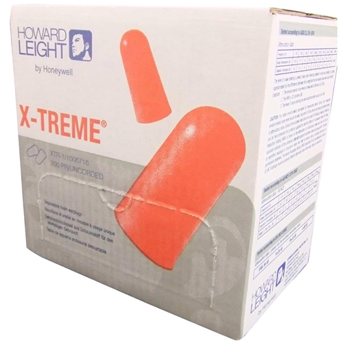 Howard Leight X-TREME™ XTR-1 26dB CL5 Uncorded Earplugs (Bx 200pr)