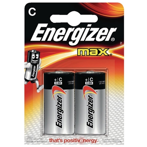 Energizer Max Alkaline C Batteries 2Pk