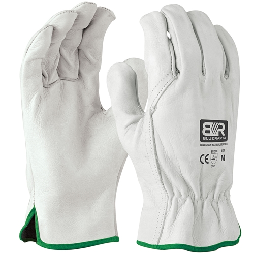 Blue Rapta Premium Leather Riggers Gloves