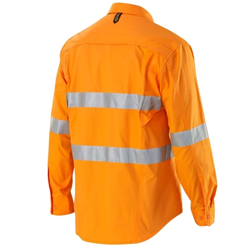 ELEVEN Workwear AEROCOOL Hi-Vis Perforated 3M™ 'Hoop' Taped L/S Shirt