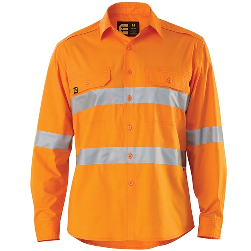 ELEVEN Workwear AEROCOOL Hi-Vis 3M™ 'Hoop' Taped L/S Shirt