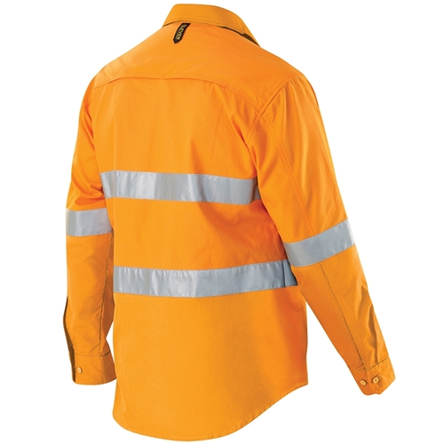 ELEVEN Workwear AEROCOOL Hi-Vis 3M™ 'Hoop' Taped L/S Shirt