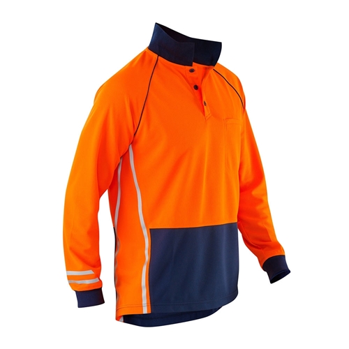 ELEVEN Workwear Spliced Hi-Vis Micromesh Polo Shirt