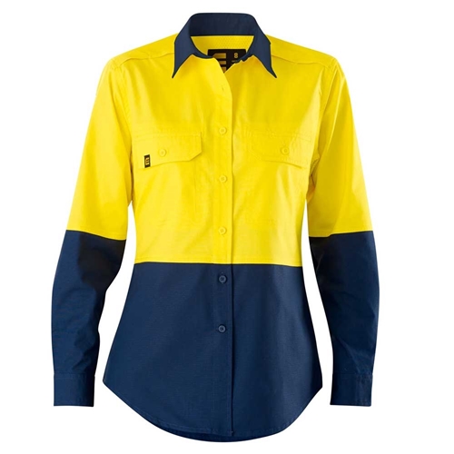 ELEVEN Workwear Women’s AEROCOOL Spliced Hi-Vis L/S Shirt