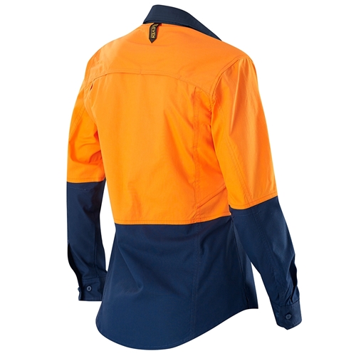 ELEVEN Workwear Women’s AEROCOOL Spliced Hi-Vis L/S Shirt
