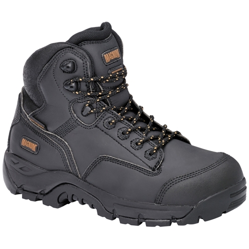 MAGNUM Precision Max Side Zip Waterproof Lace Up Work Safety Boots - Black
